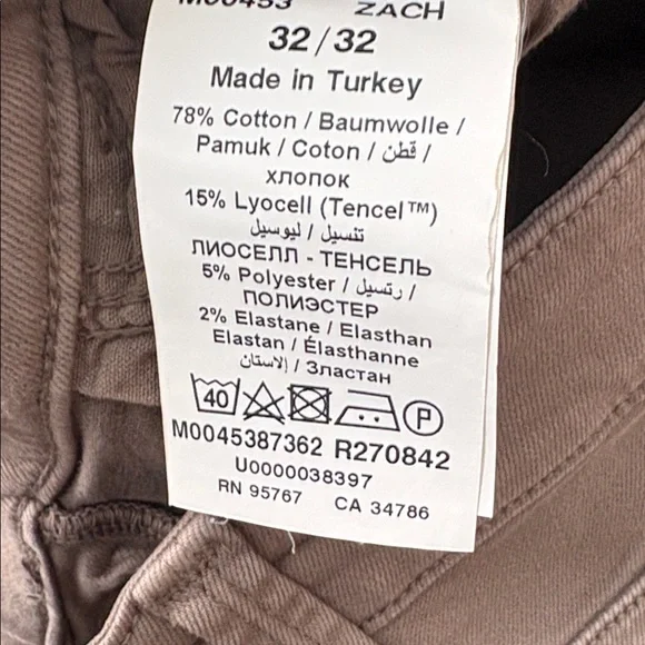 Mavi Men's Tan/Brown Zach Straight Jeans Size 32” X 30” Pant - Picture 4 of 7